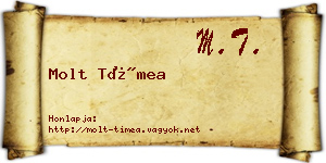 Molt Tímea névjegykártya